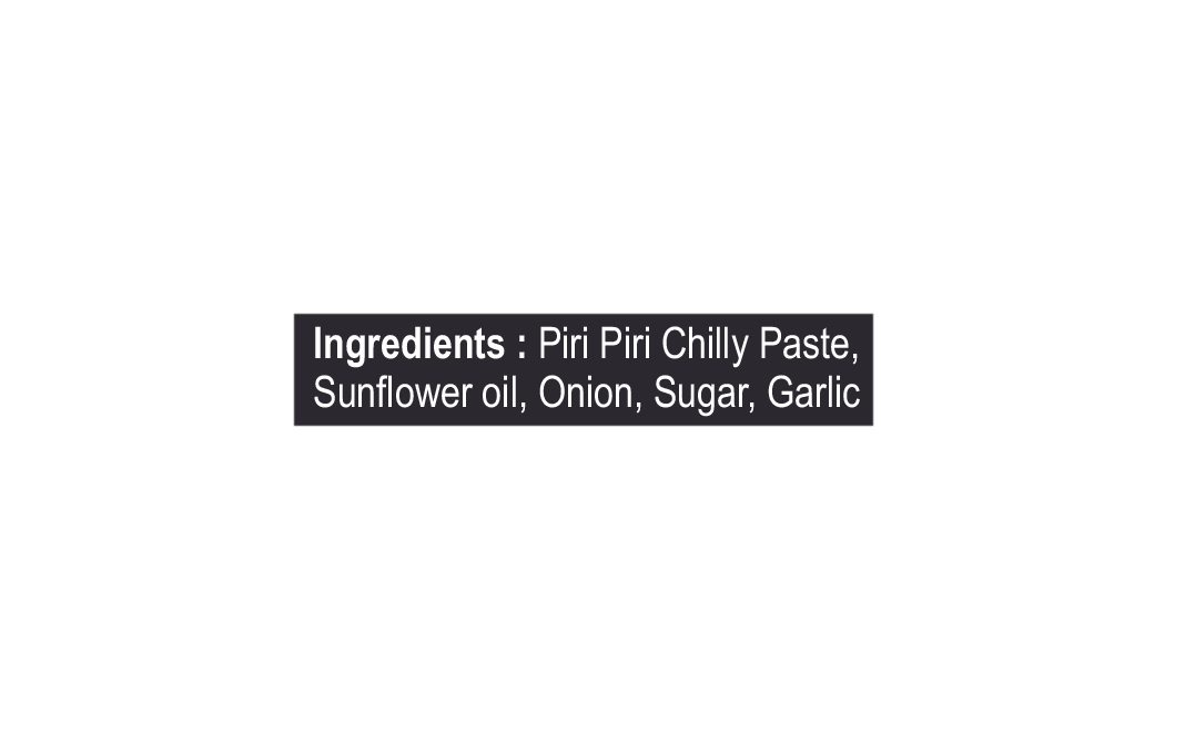 Vishaal Entree Piri Piri Chilli Paste    Glass Jar  250 grams